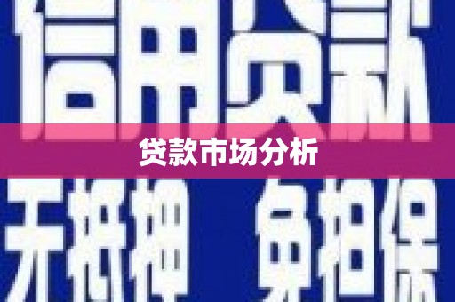 朗县贷款市场分析