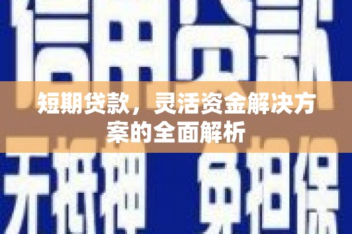 朗县短期贷款，灵活资金解决方案的全面解析
