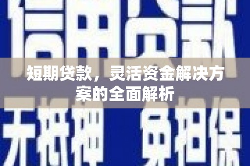朗县短期贷款，灵活资金解决方案的全面解析