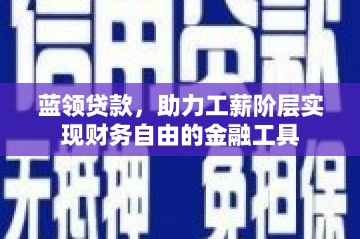 朗县蓝领贷款，助力工薪阶层实现财务自由的金融工具