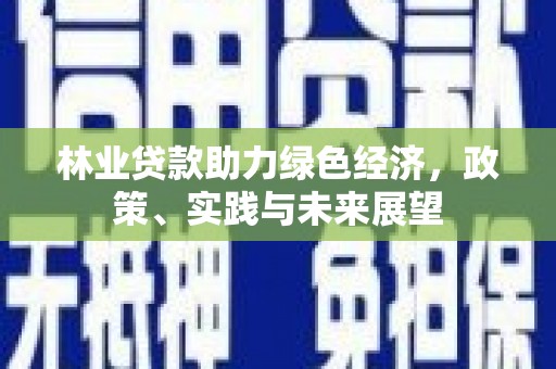 朗县林业贷款助力绿色经济，政策、实践与未来展望